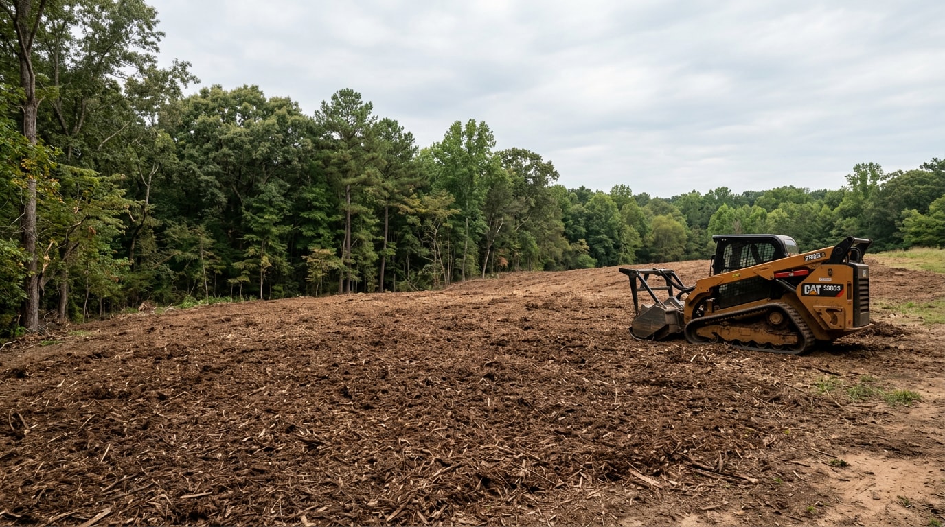 Cleared lot in Westminster, SC after professional tree brush removal